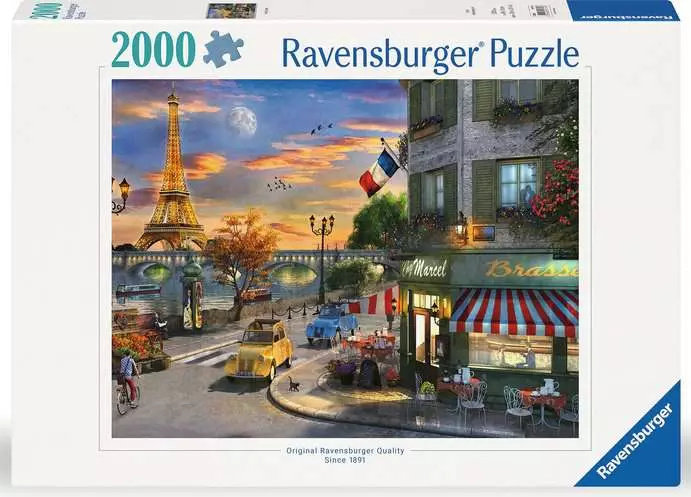 Ravensburger Puslespil - Udsigt til Eiffeltårnet, 2000 brikker