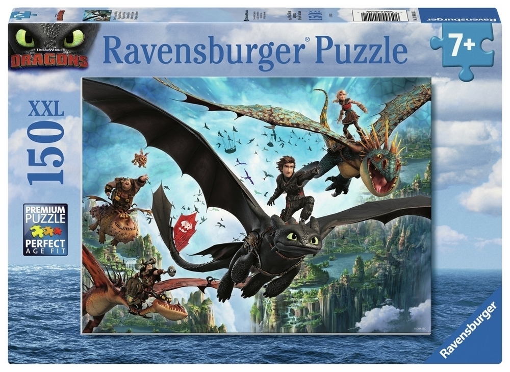 Ravensburger Puslespil - Sådan træner du din drage, 150 brikker