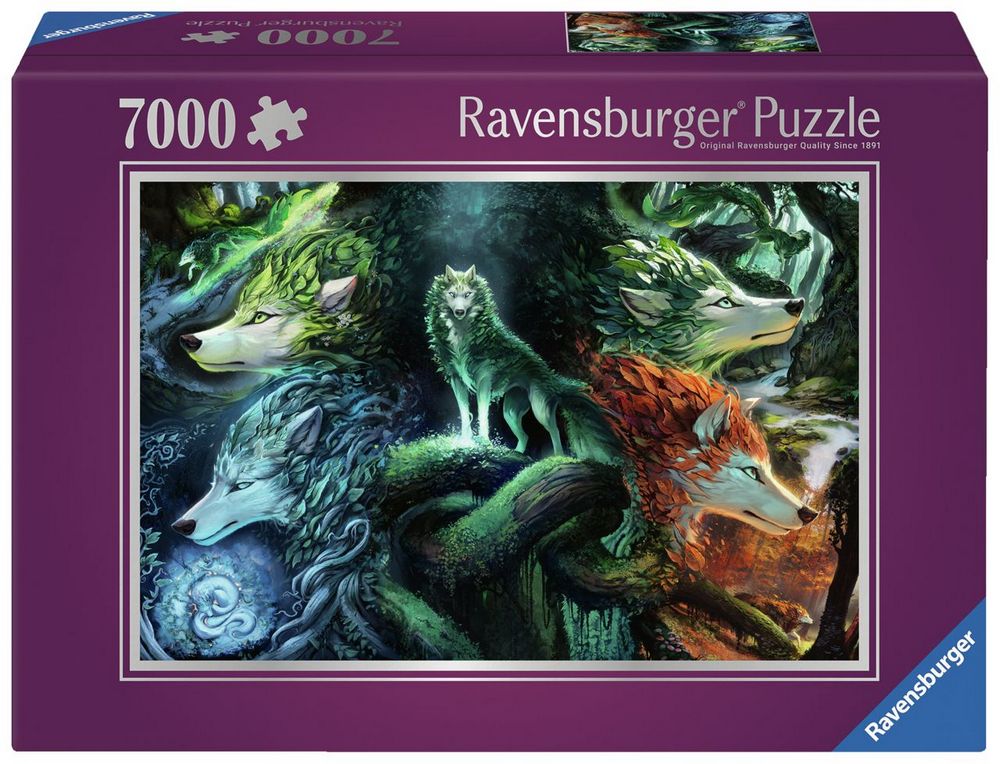 Ravensburger Puslespil - Årstidernes vilde beskyttere, 7000 brikker