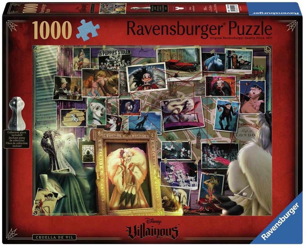 Disney skurke: 101 Dalmantinere - Cruella De Vil, 1000 brikker