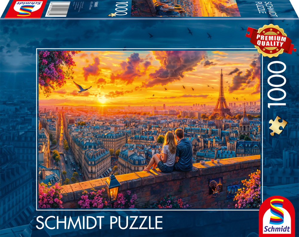 Når solen kysser Paris, 1000 brikker