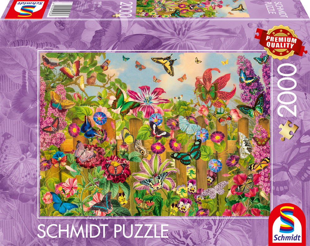 Stewart: Sommerfugle i blomstrende have, 2000 brikker