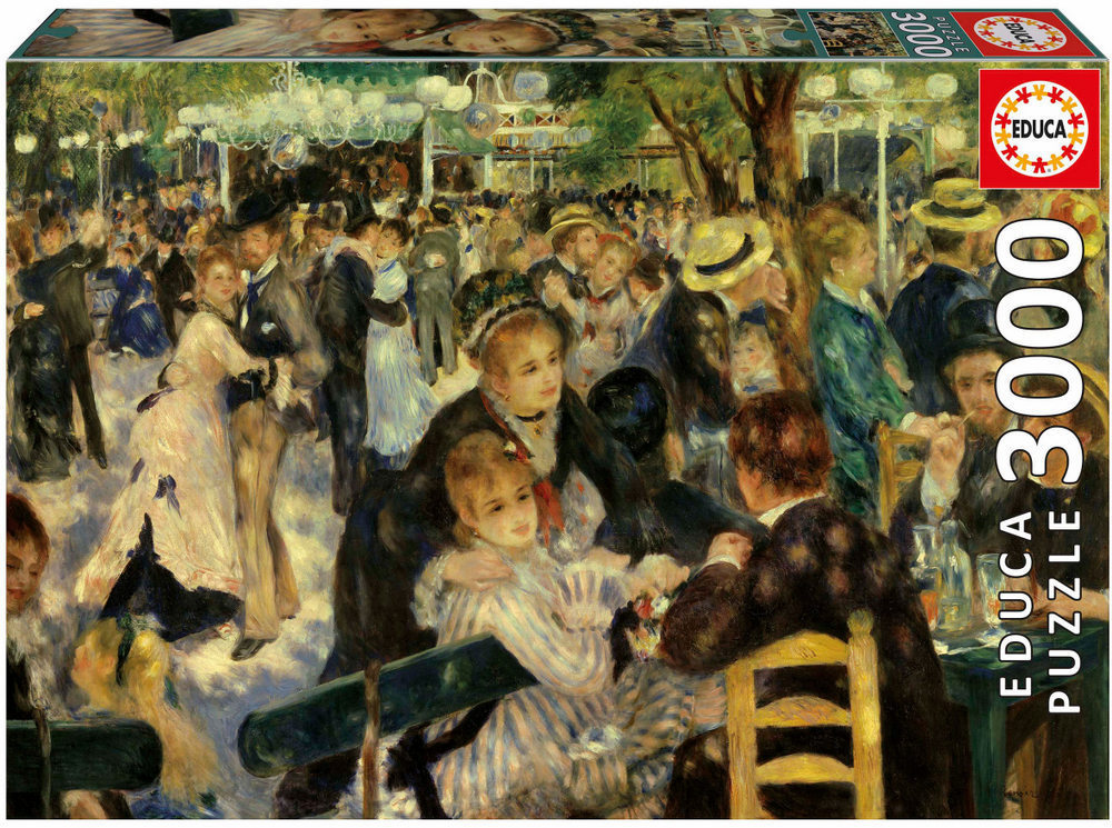 Renoir: Bal du Moulin de la Galette, 3000 brikker