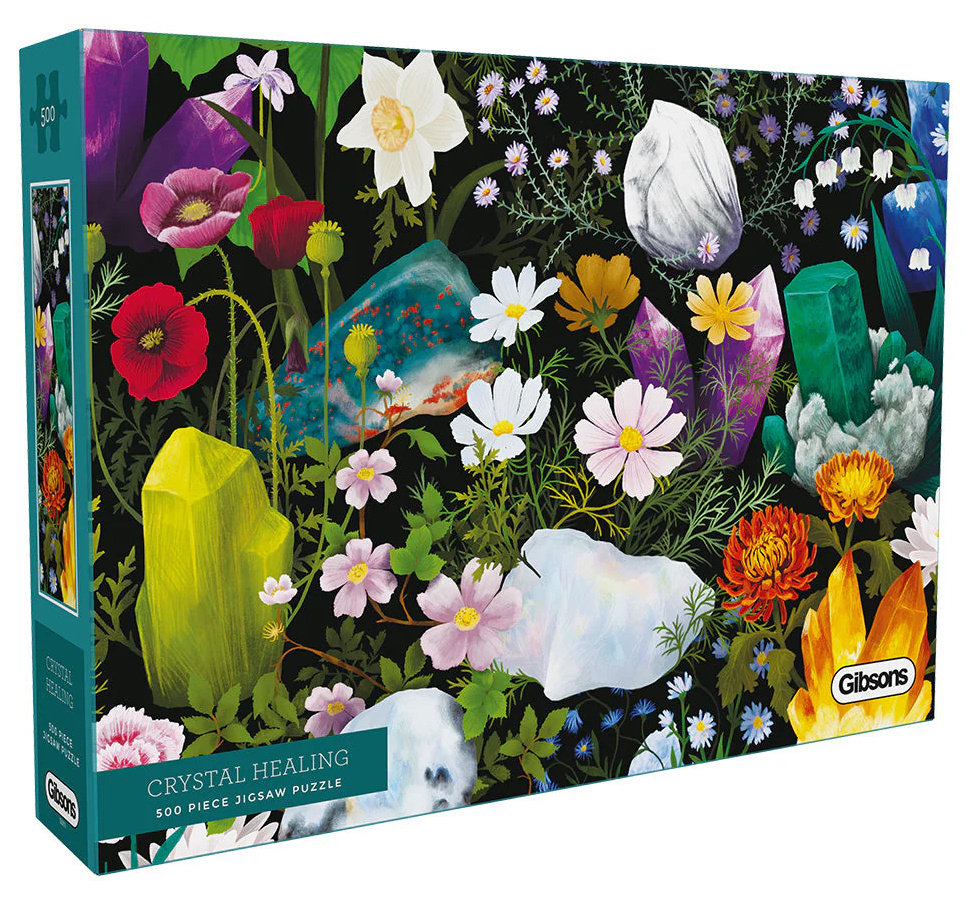 Krystaller blandt blomster, 500 brikker