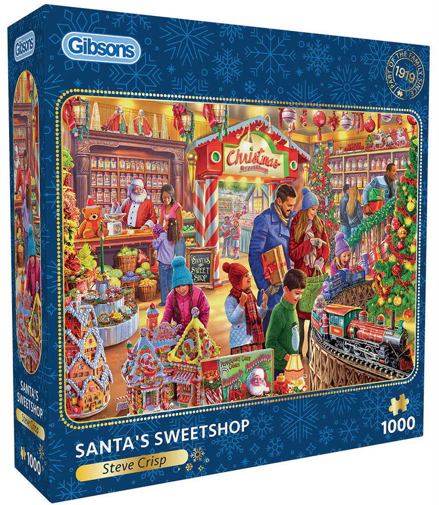 Crisp: Julemandens slikbutik, 1000 brikker