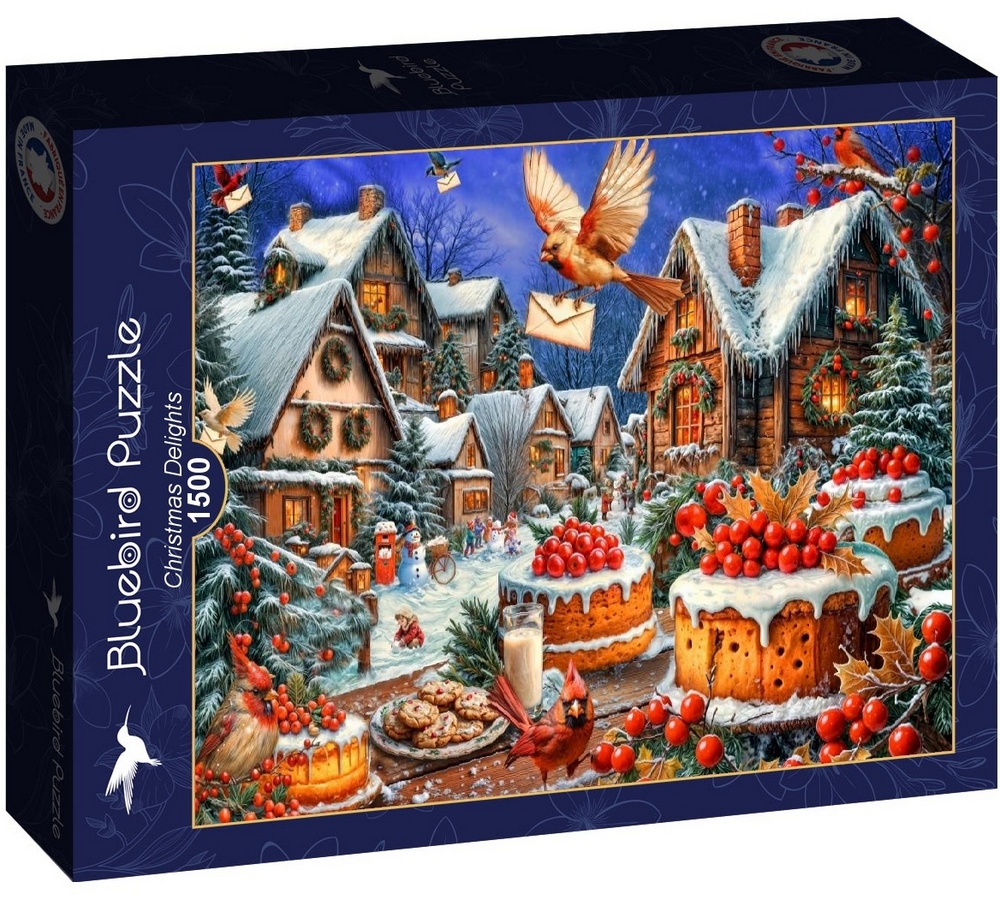 Fuglene bringer julebreve, 1500 brikker