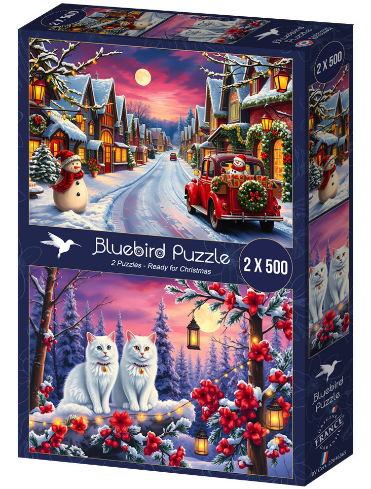 Julestemning i sneen, 2x500 brikker