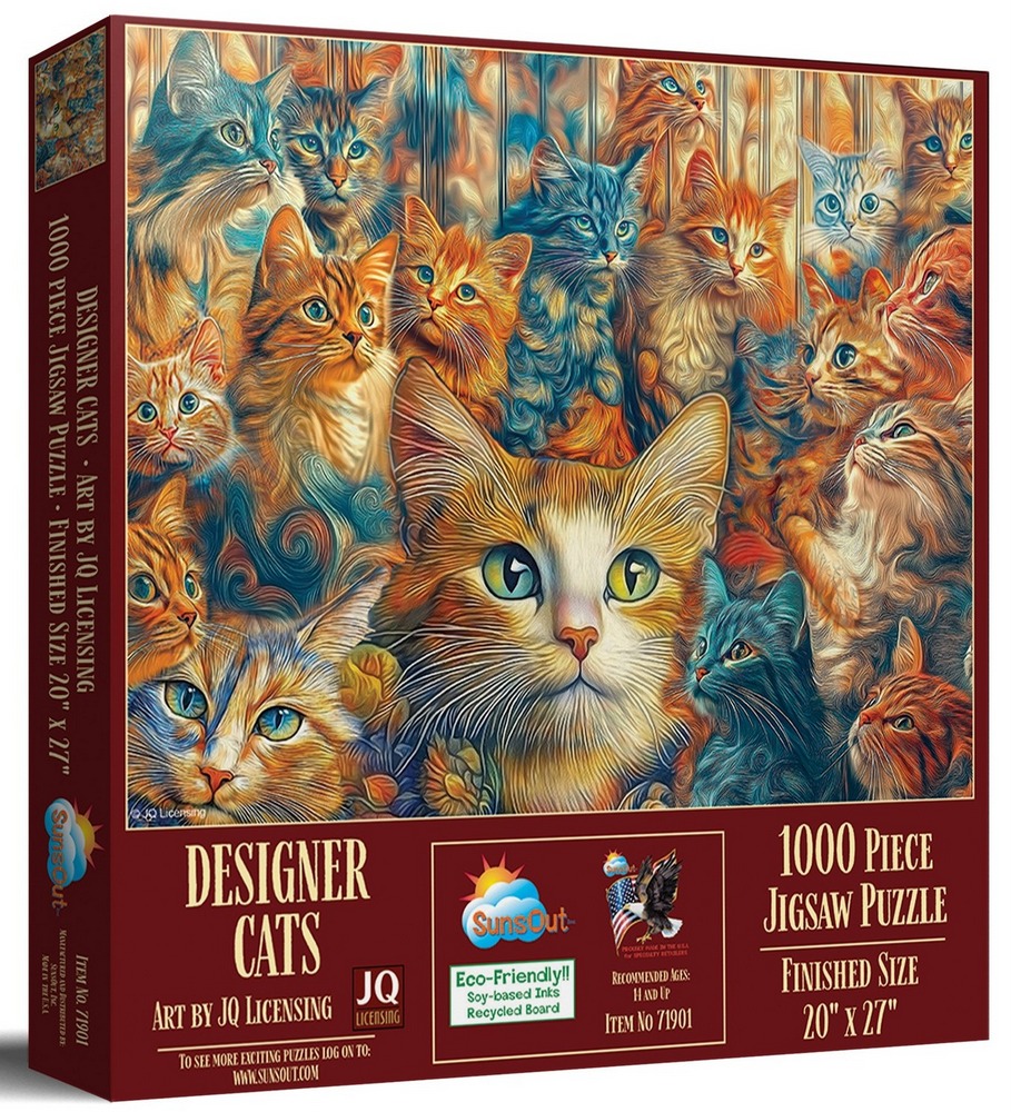 Kunstneriske katte, 1000 brikker