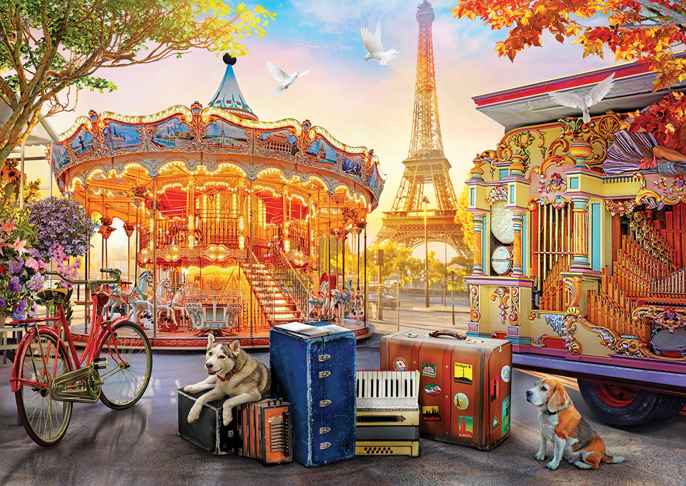 Paris: Hundenes ferie, 2000 brikker