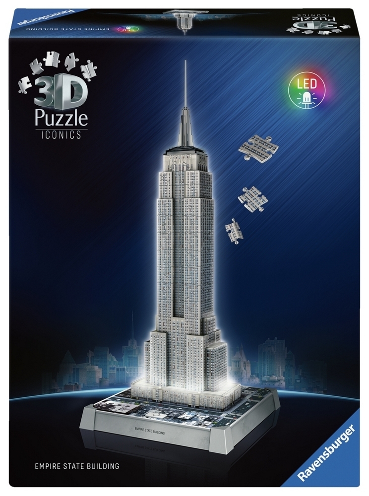 Ravensburger Puslespil - 3D: Empire State Building - Nat, 216 brikker