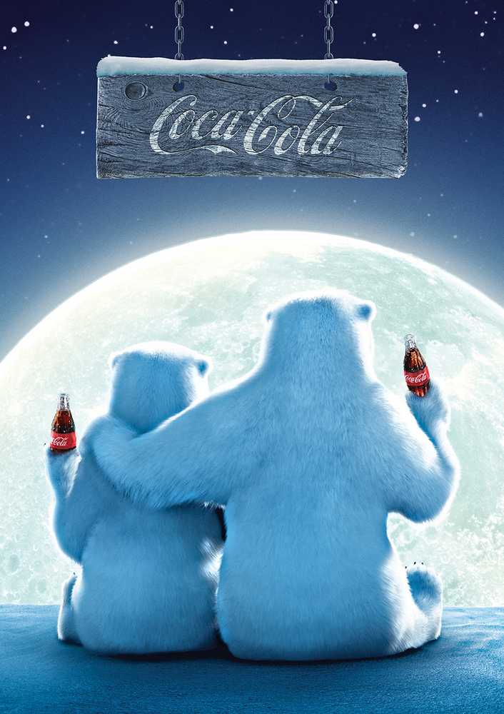 Coca-Cola: Isbjørne - Lyser i mørke, 1000 brikker
