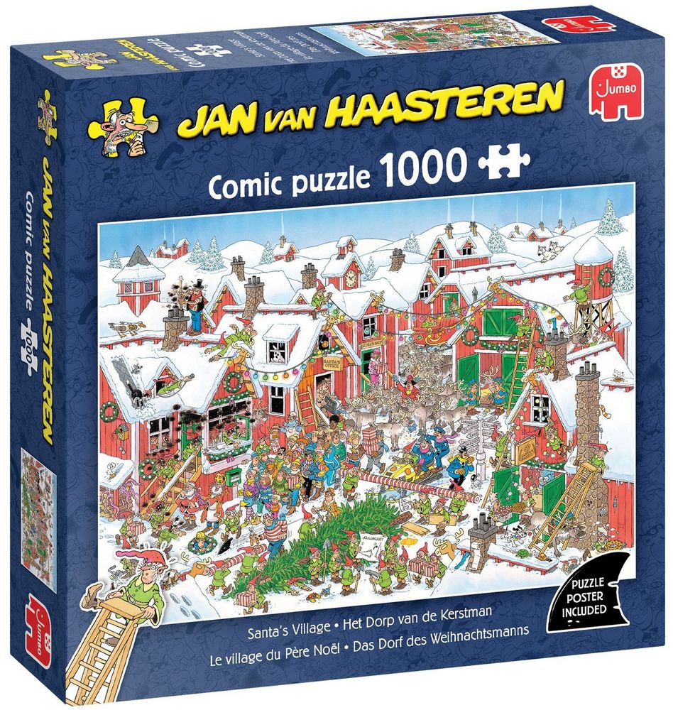 Jan Van Haasteren Puslespil - Nissernes by, 1000 brikker