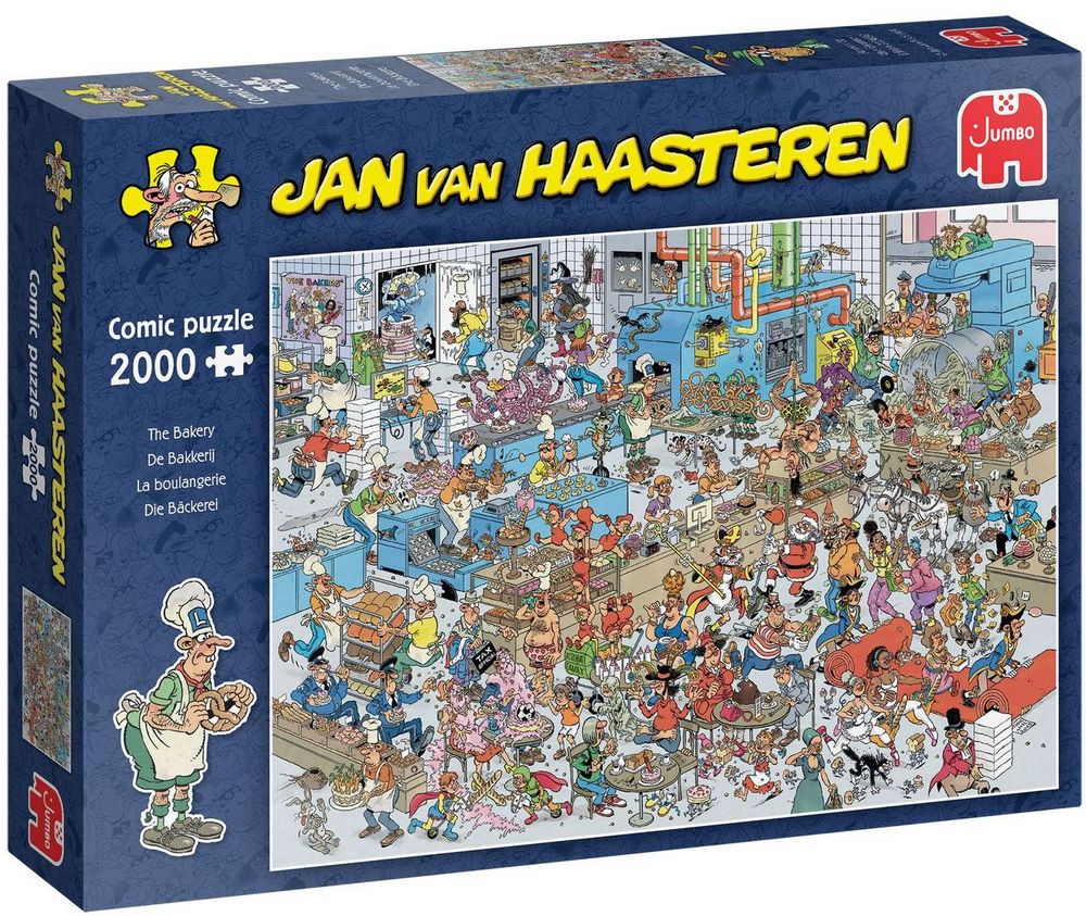 Jan Van Haasteren Puslespil - Bageriet, 2000 brikker