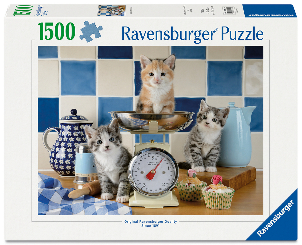 Ravensburger Puslespil - Kattene i køkkenet, 1500 brikker