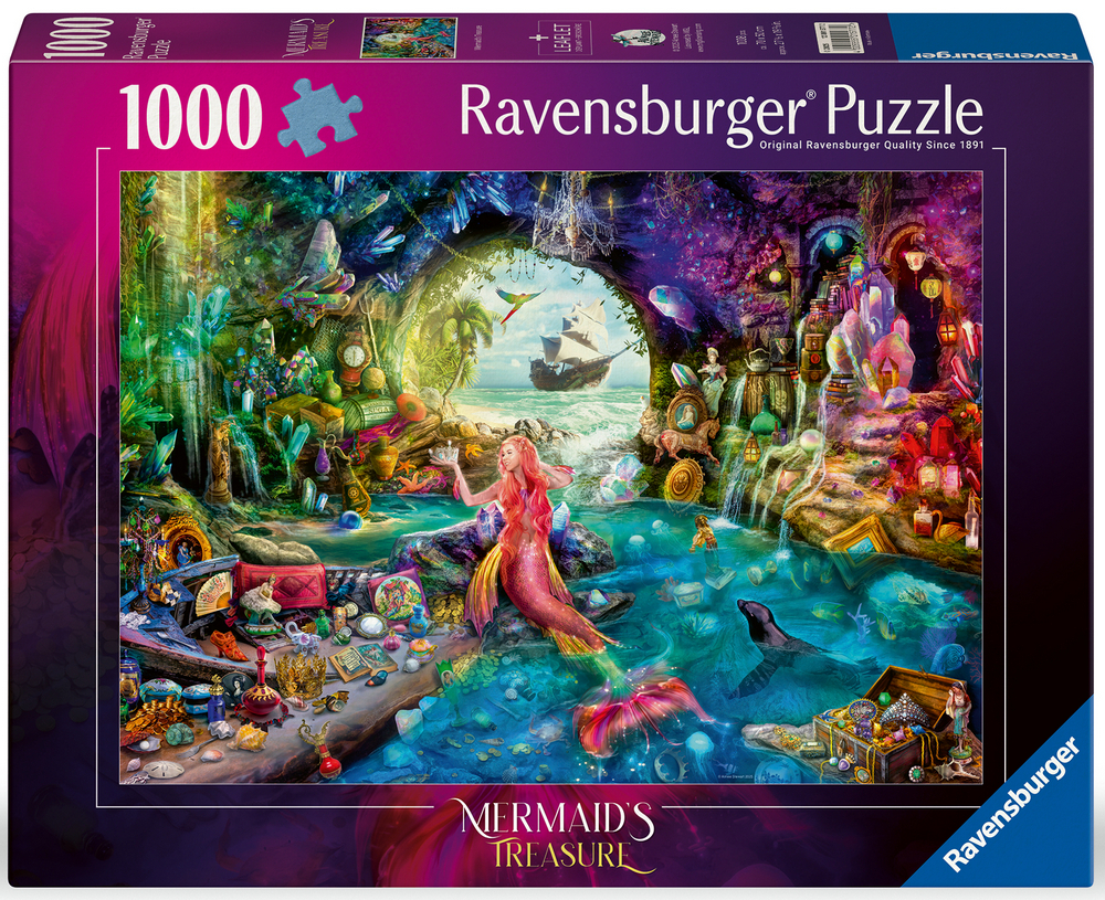 Ravensburger Puslespil - Stewart: Havfruens skatkammer, 1000 brikker