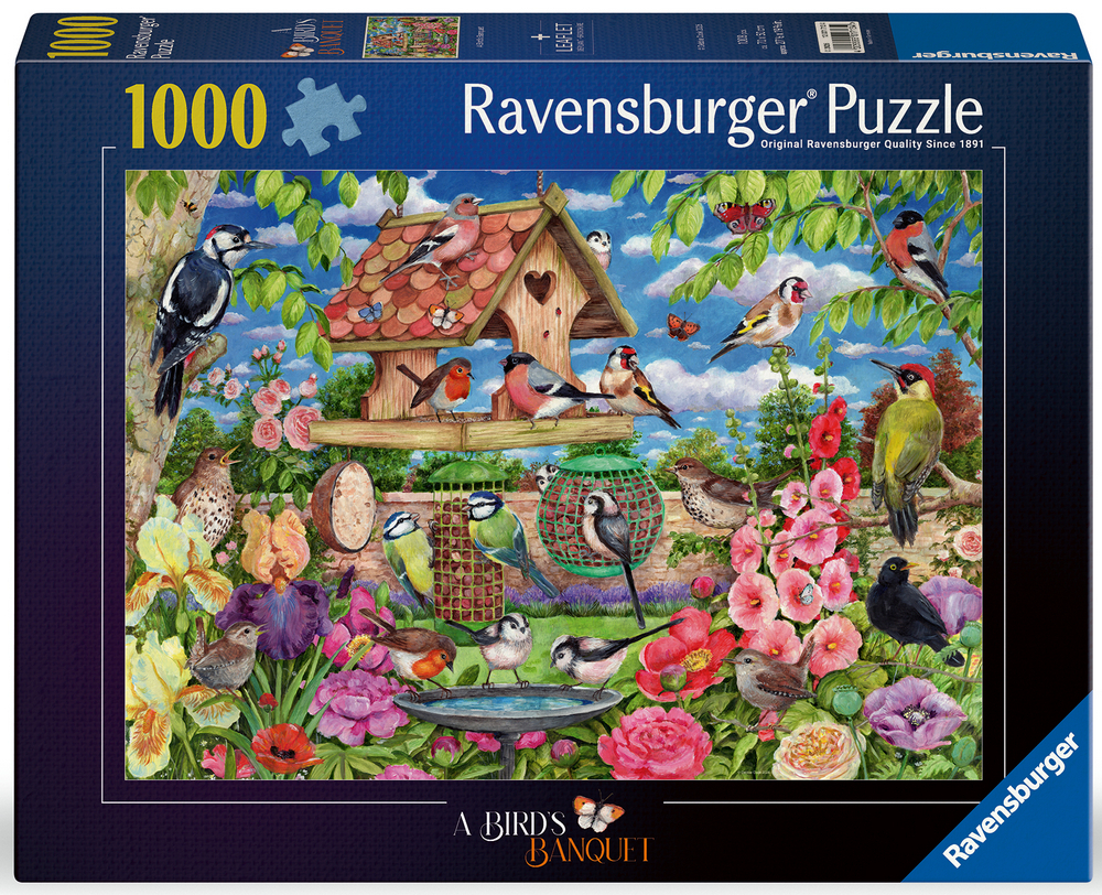 Cook: Farverig fuglefest i haven, 1000 brikker
