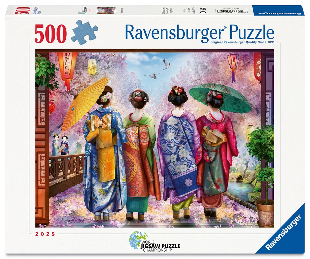 Ravensburger Puslespil - Gåtur i den japanske have, 500 brikker