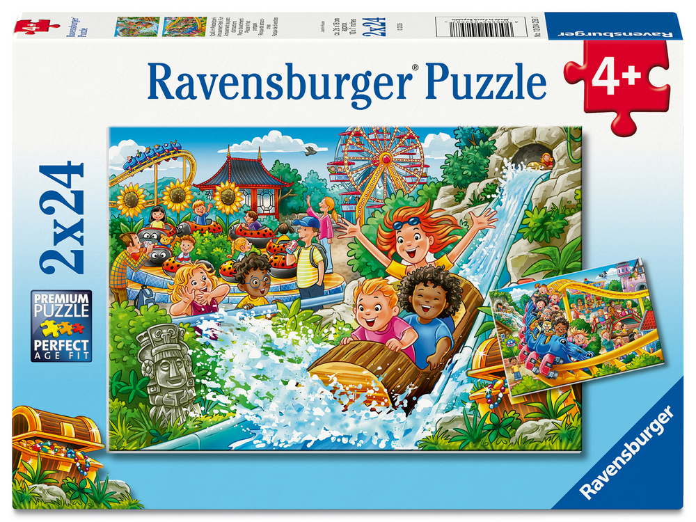 Ravensburger Puslespil - Forlystelsesparken, 2x24 brikker