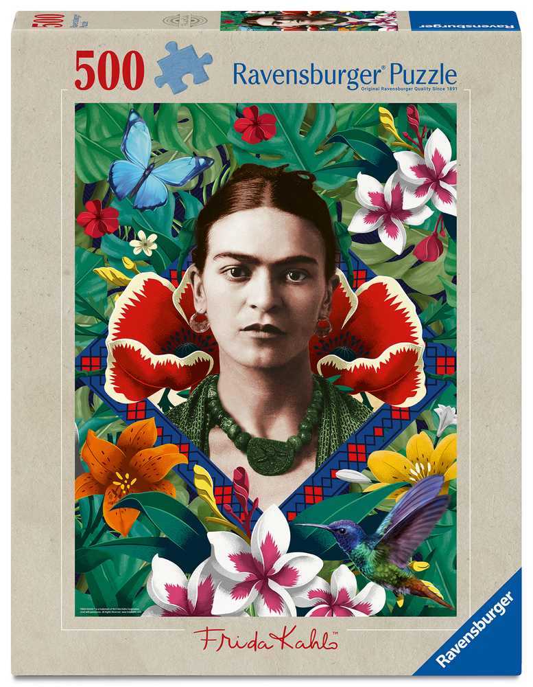 Ravensburger Puslespil - Frida Kahlo: Blomstrende drøm, 500 brikker