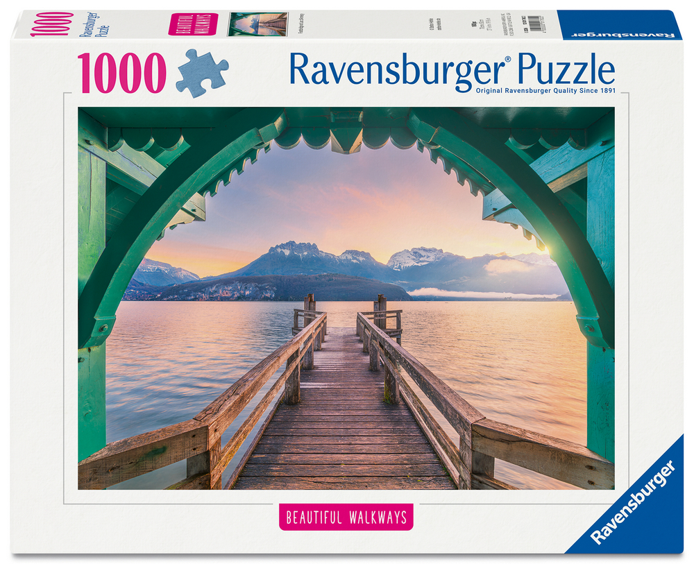 Ravensburger Puslespil - Frankrig: Annecy-søen, 1000 brikker