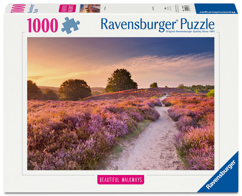 Ravensburger Puslespil - Aftenlys over lyngen, 1000 brikker