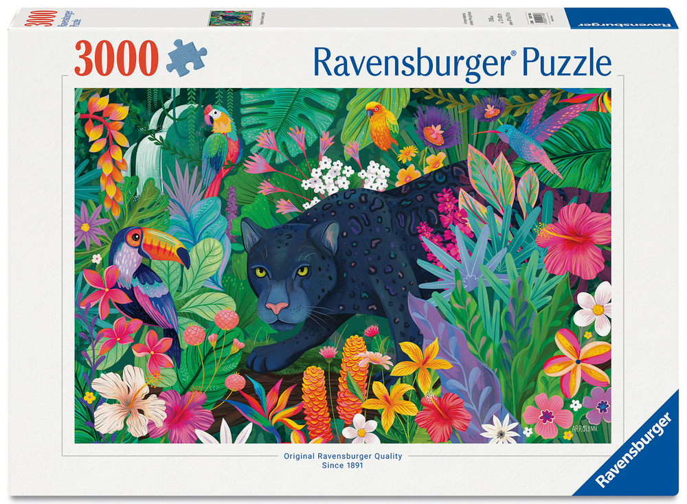 Ravensburger Puslespil - Panteren i junglen, 3000 brikker