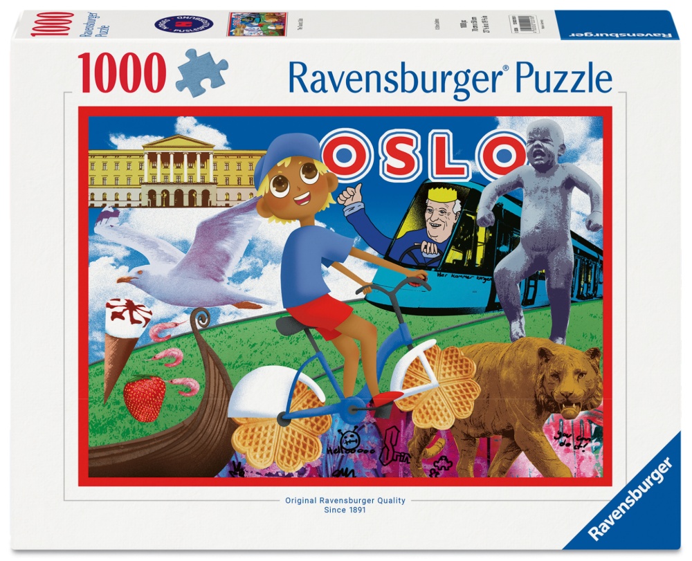 Ravensburger Puslespil - Oslo på kryds og tværs, 1000 brikker