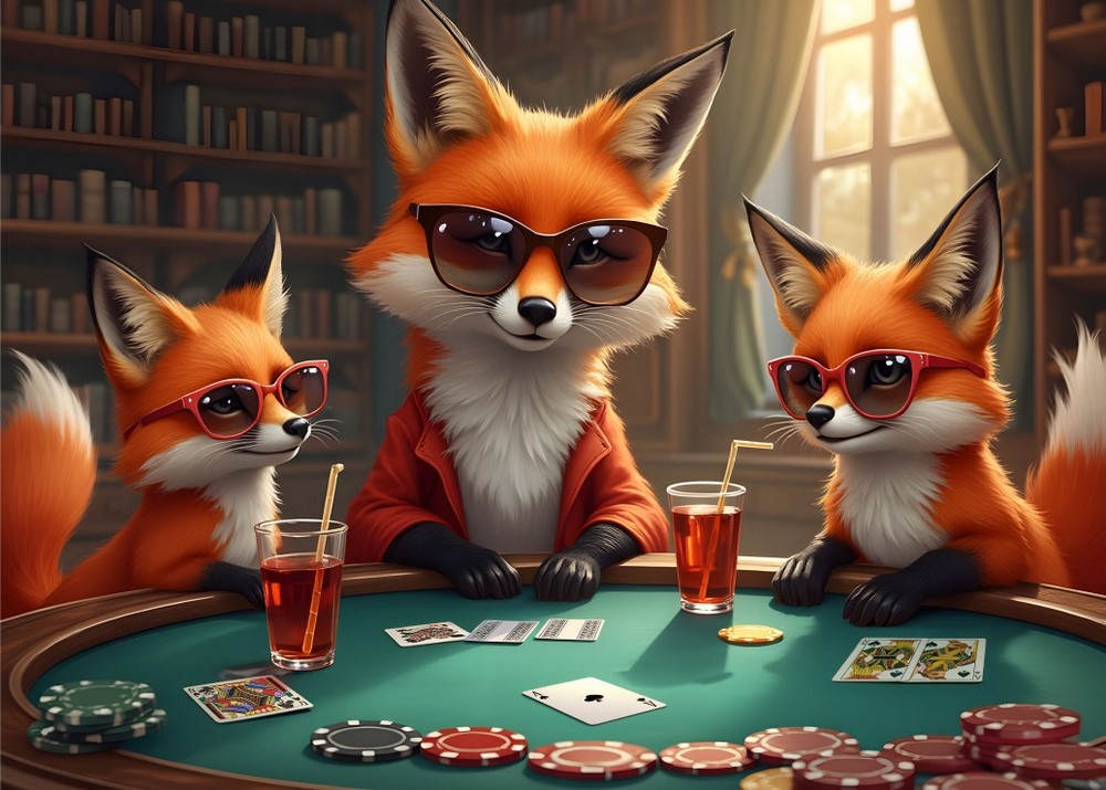 Rævene spiller poker, 500 brikker