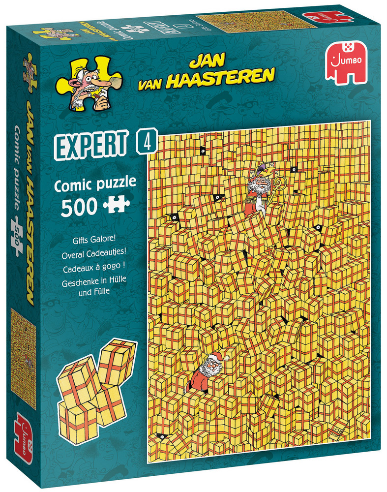 Jan Van Haasteren Puslespil - Pakker overalt, 500 brikker