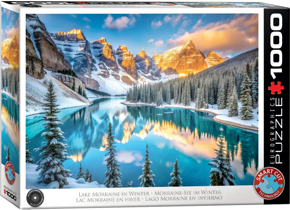 Canada: Lake Moraine ved vintertide, 1000 brikker