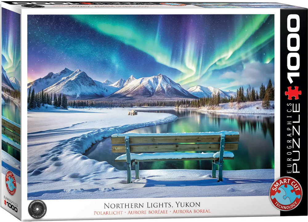 Nordlys over Yukon, Canada, 1000 brikker
