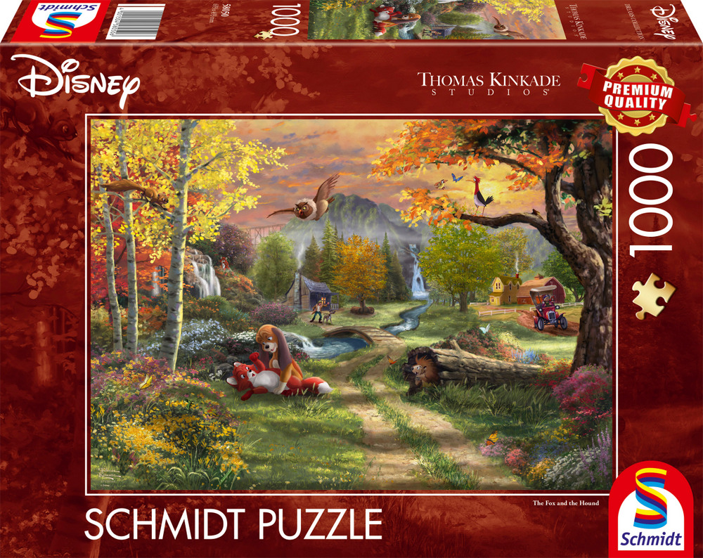 Disney: Kinkade - Mads og Mikkel, 1000 brikker