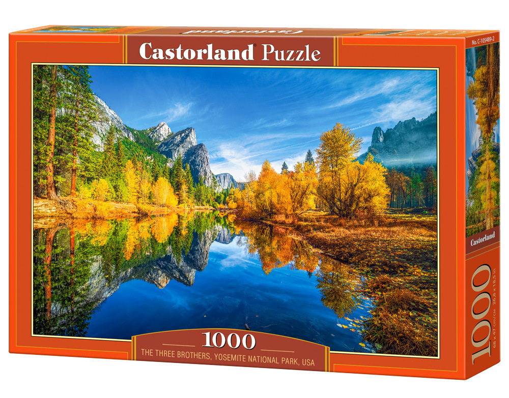 USA: The Three Brothers, Yosemite National Park, 1000 brikker