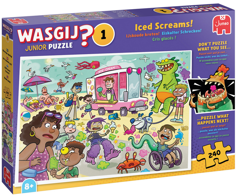 Wasgij Puslespil - Wasgij: Junior 1 - Det iskolde gys!, 240 brikker