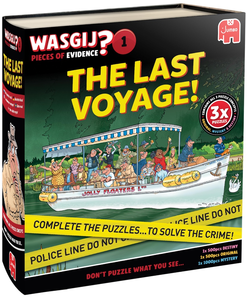 Wasgij: Pieces Of Evidence - Krydstogtet på floden, 2x500 1x1000 brikker
