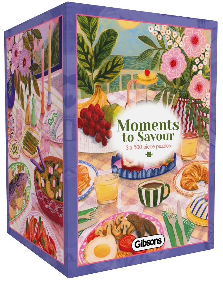 Blomster og delikatesser, 3x500 brikker