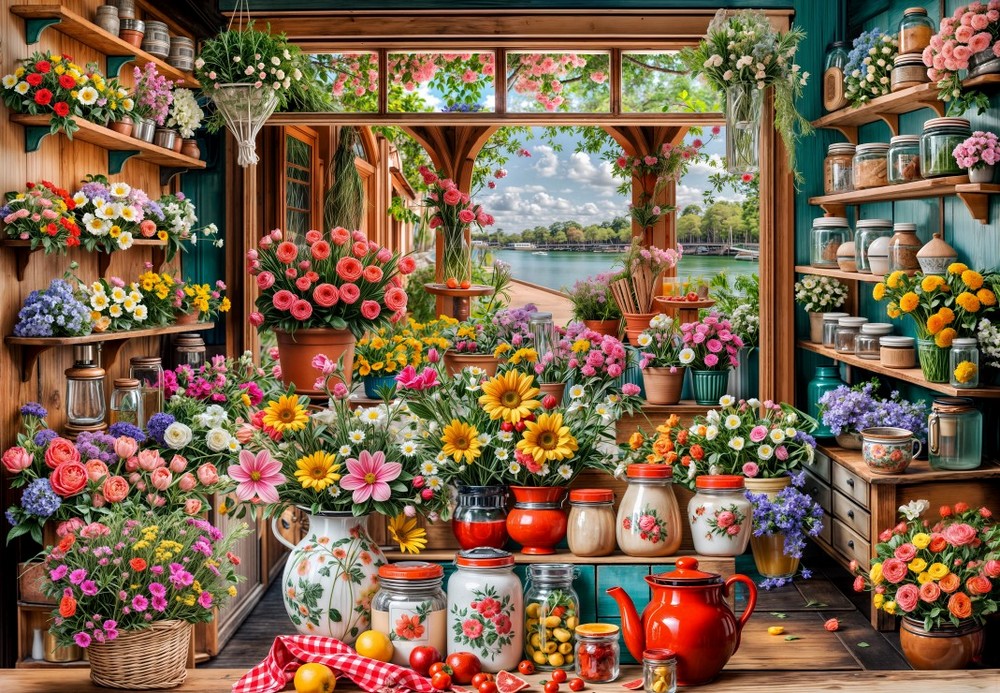 Blomsterbutikken, 1000 brikker