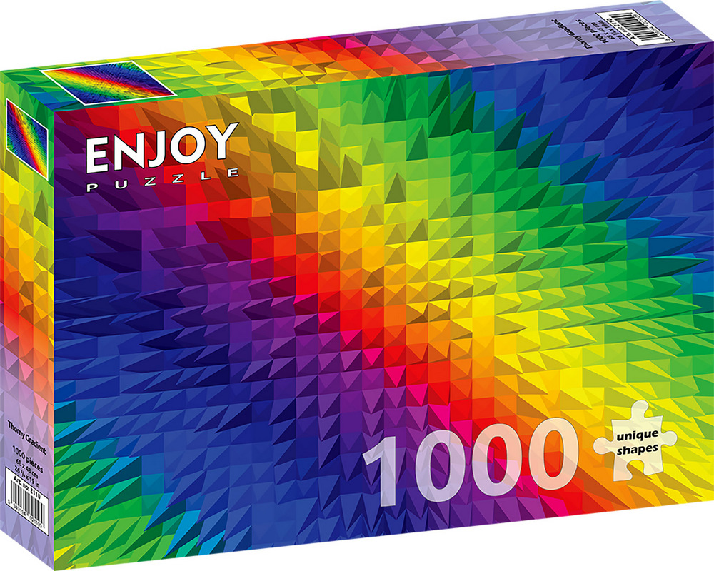 Kalejdoskopisk farveleg, 1000 brikker