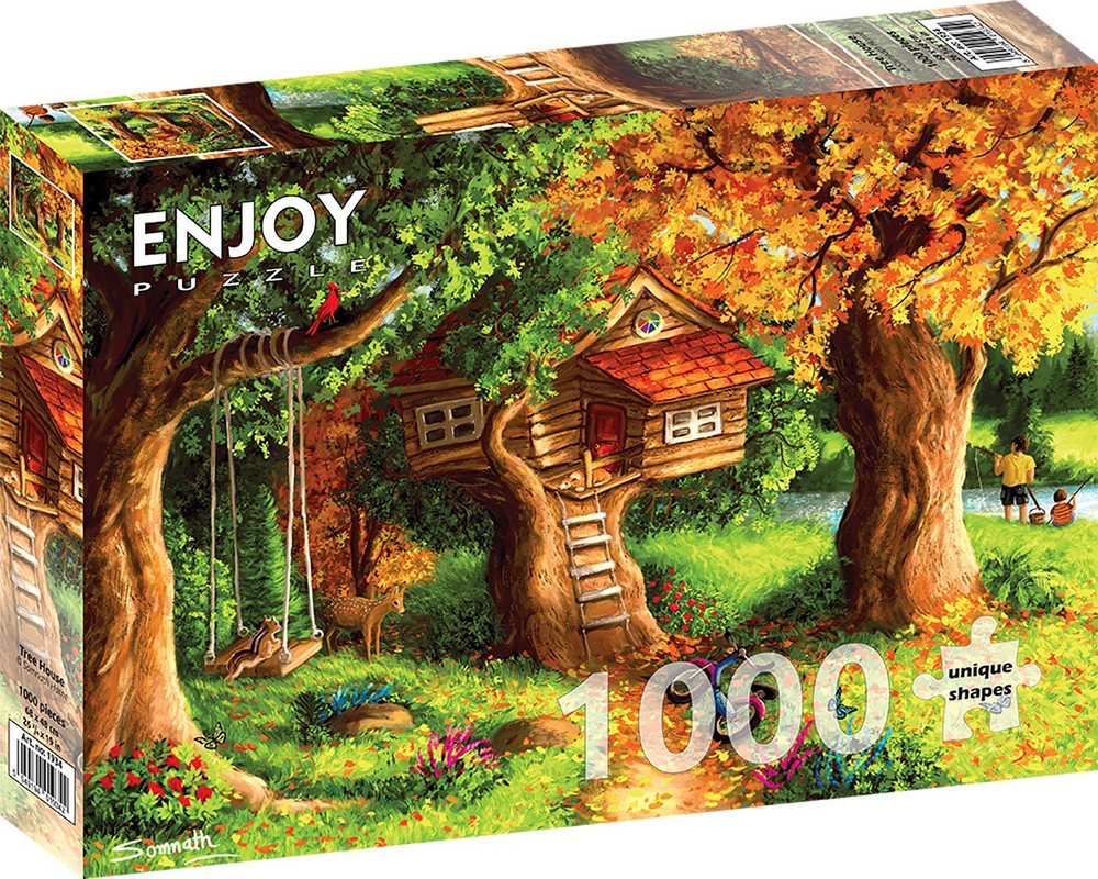 Gemmestedet i træet, 1000 brikker