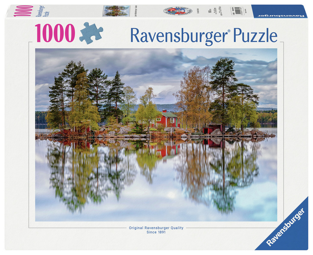 Ravensburger Puslespil - Sverige: Sø i Norrbränningen, 1000 brikker