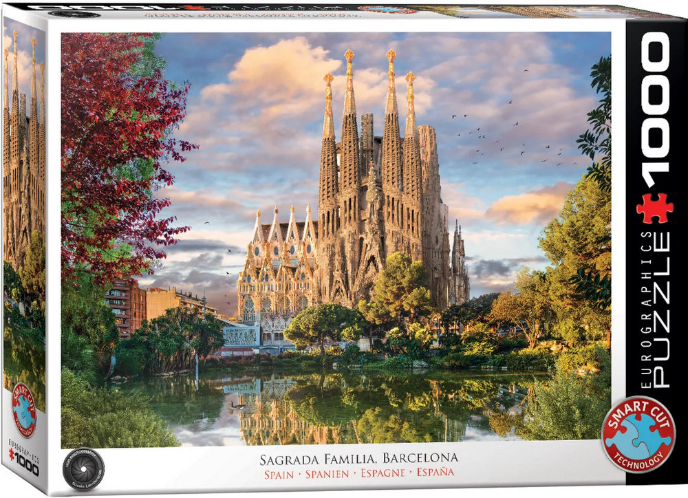Barcelona: Aftenlys over byens katedral, 1000 brikker