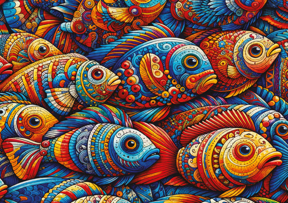 Havets mosaik, 1000 brikker