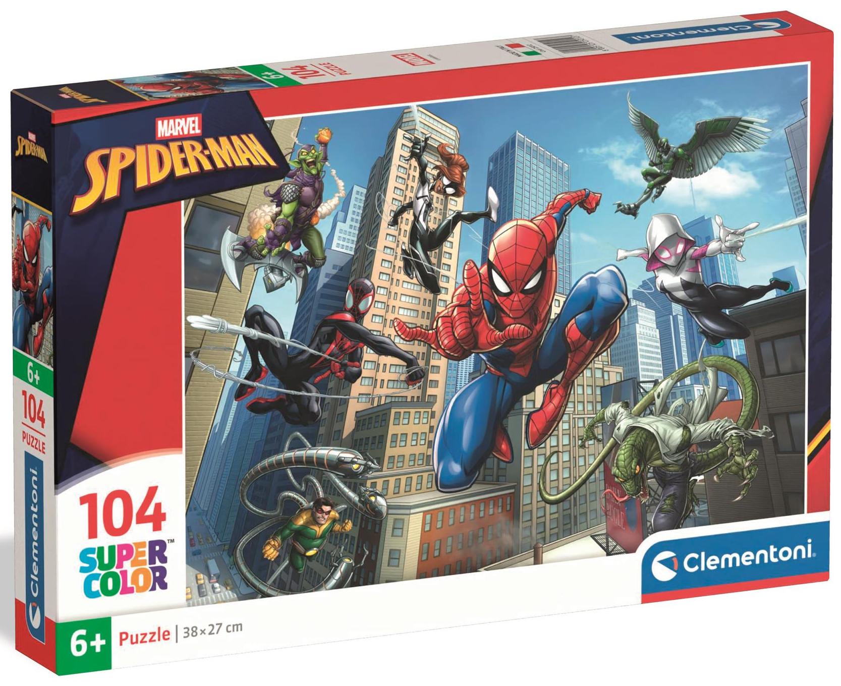 Marvel: Spider-Man i fuld fart, 104 brikker