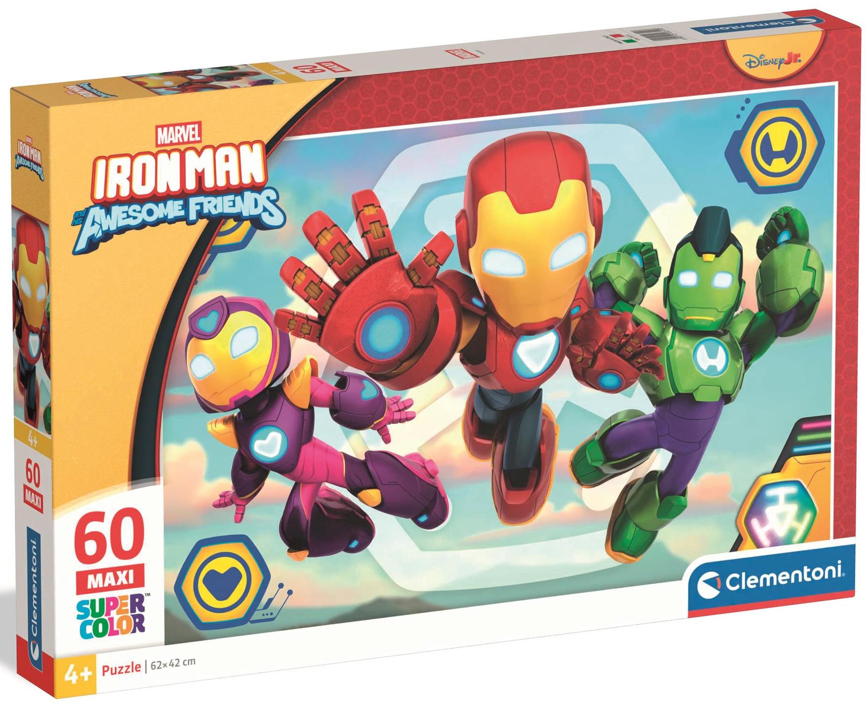 Marvel: Iron Man og hans fantastiske venner i aktion, 60 brikker