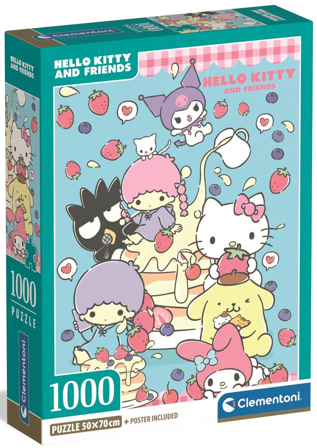 Hello Kitty: Gode venner og jordbær, 1000 brikker