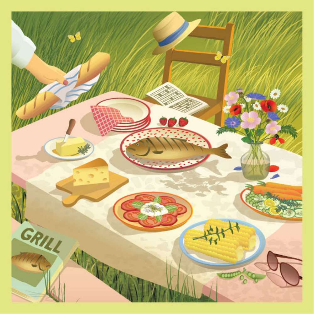 Picnic på engen, 500 brikker