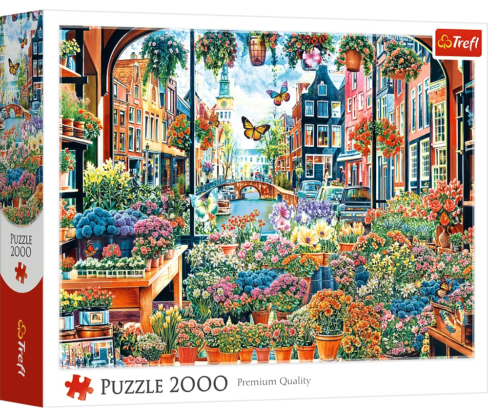 Amsterdam i fuldt flor, 2000 brikker