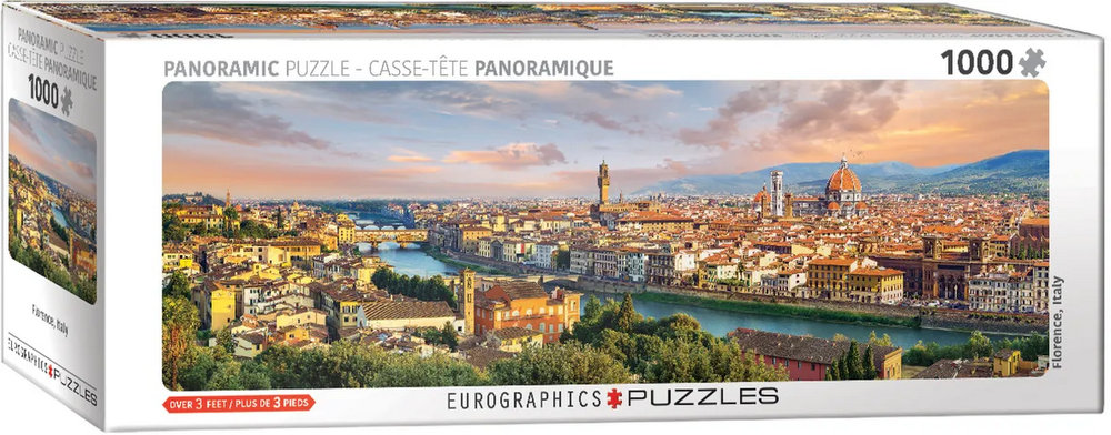 Sol over Firenze - Panorama, 1000 brikker