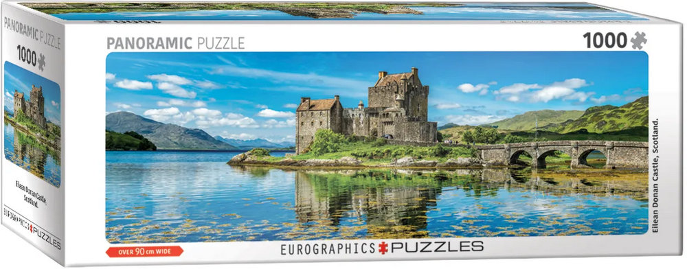 Eilean Donan slottet i Skotland - Panorama, 1000 brikker