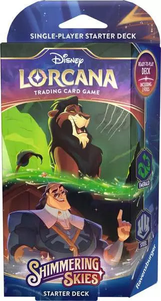 Disney Lorcana: Shimmering Skies (Set 5) - Emerald & Steel - Starter Deck